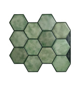 Sage Green Peel And Stick Wall Tile | Hexagon Kitchen Backsplash Tiles | Self Adhesive Tiles For Home Décor